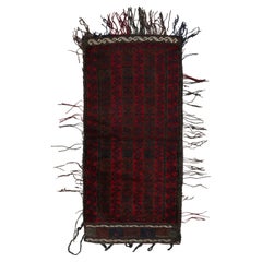 Vintage Baluch Persian rug in Brown, Red & Blue Patterns from Rug & Kilim