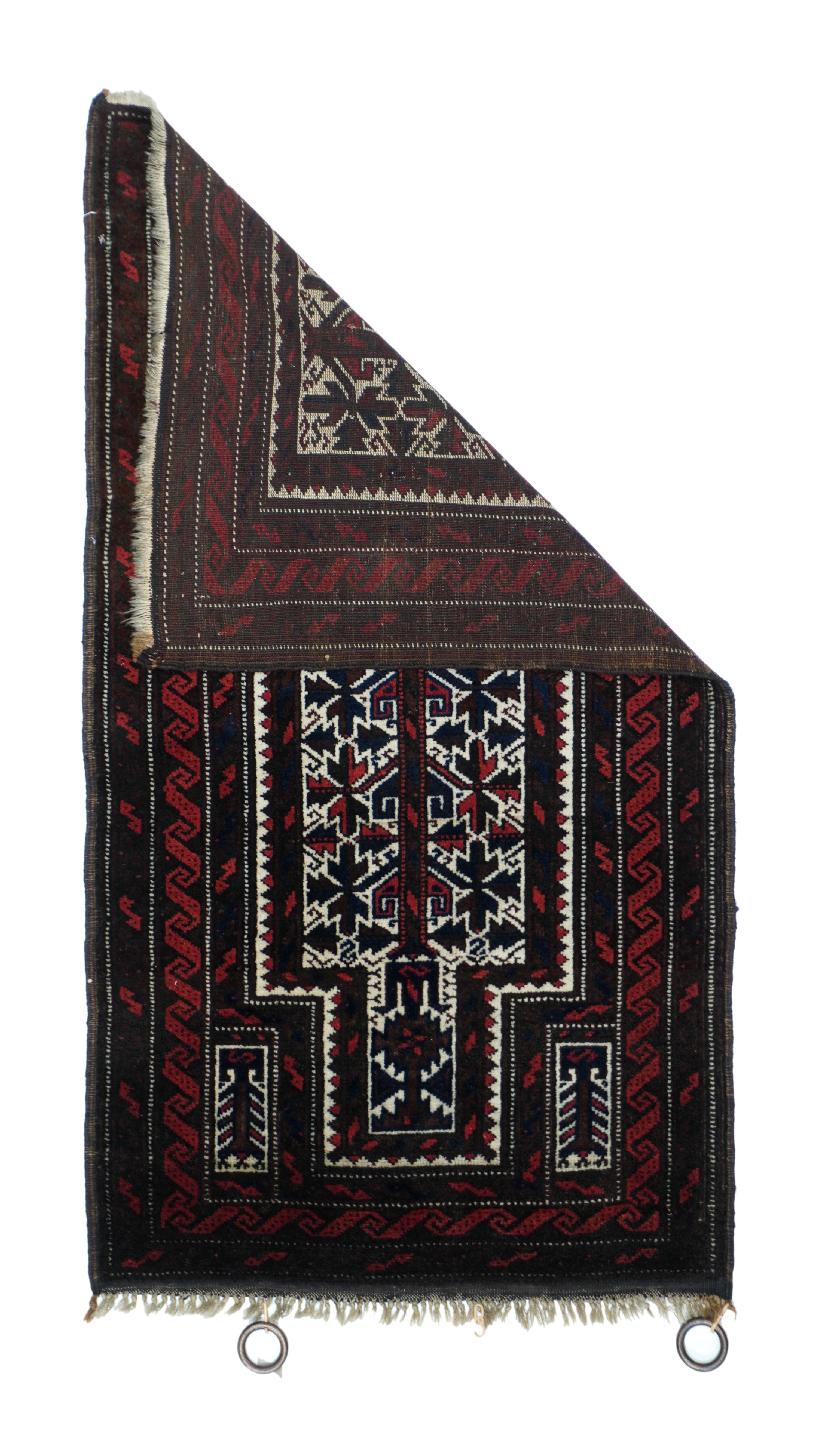 Vintage Baluch rug 2'2'' x 4'.