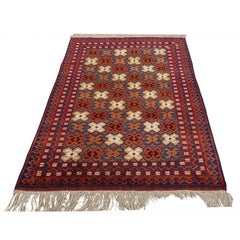Vintage Baluch Rug in Pure Silk - Size: 5'9x3'10