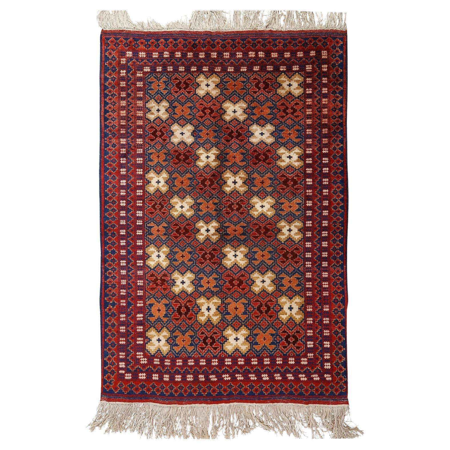 Alfombra Baluch Vintage de Seda Pura - Tamaño: 5'9x3'10 en venta