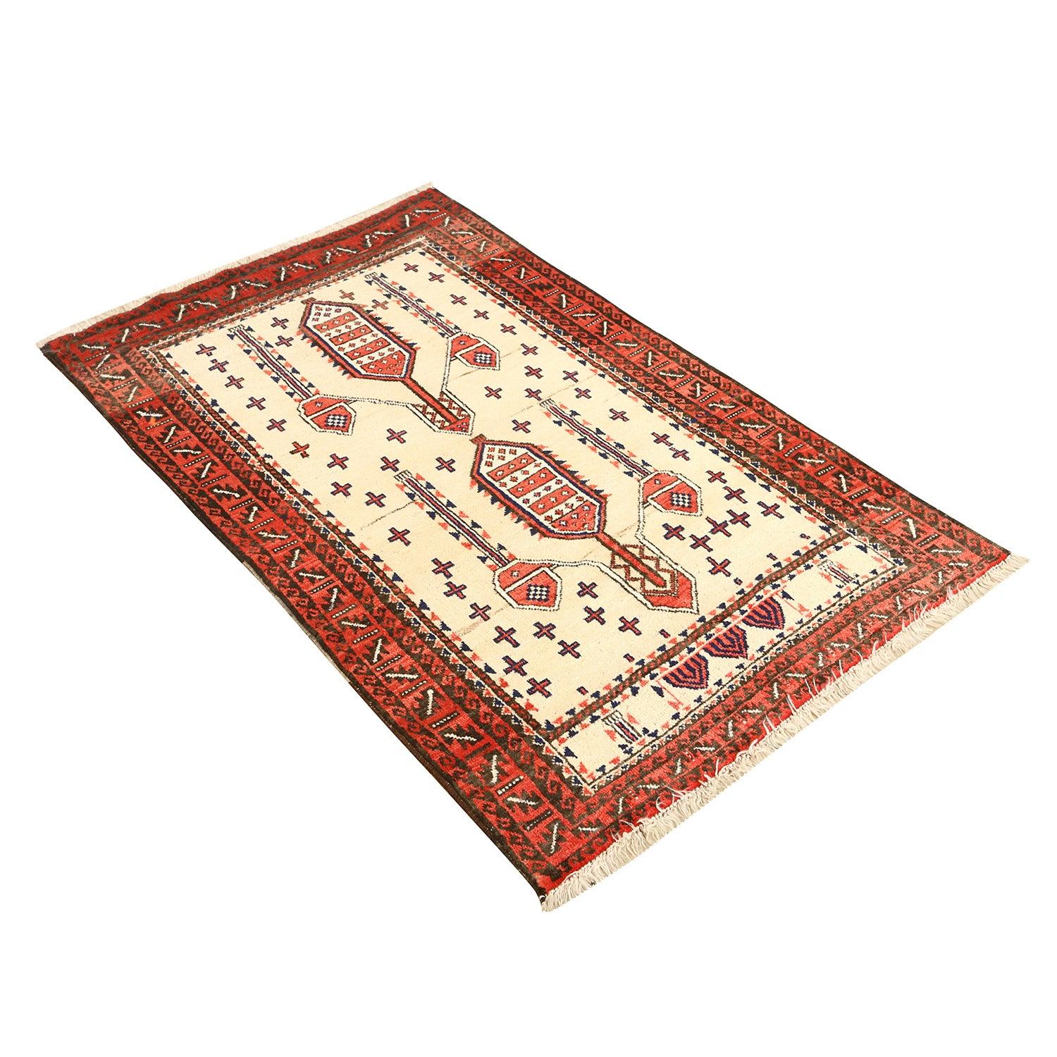 Vintage Baluch Teppich aus Wolle 4'7x2'10

Wichtige Details:
Flor: Wolle
Stiftung: Wolle
Herkunft: Belutschen
Entwurf: Allover
Ungefähres Alter: 60 Jahre
Qualität (KPI): 175
Zustand: Gut
Abmessungen: 4'7x2'10
Inventarnummer: 2123


Belutsch-Teppiche