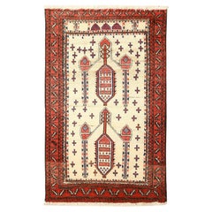 Vintage Baluch Rug - Size: 4'7x2'10