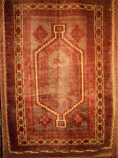 Vintage Baluch Stammeskunst-Teppich in All Over-Geometrischem Muster