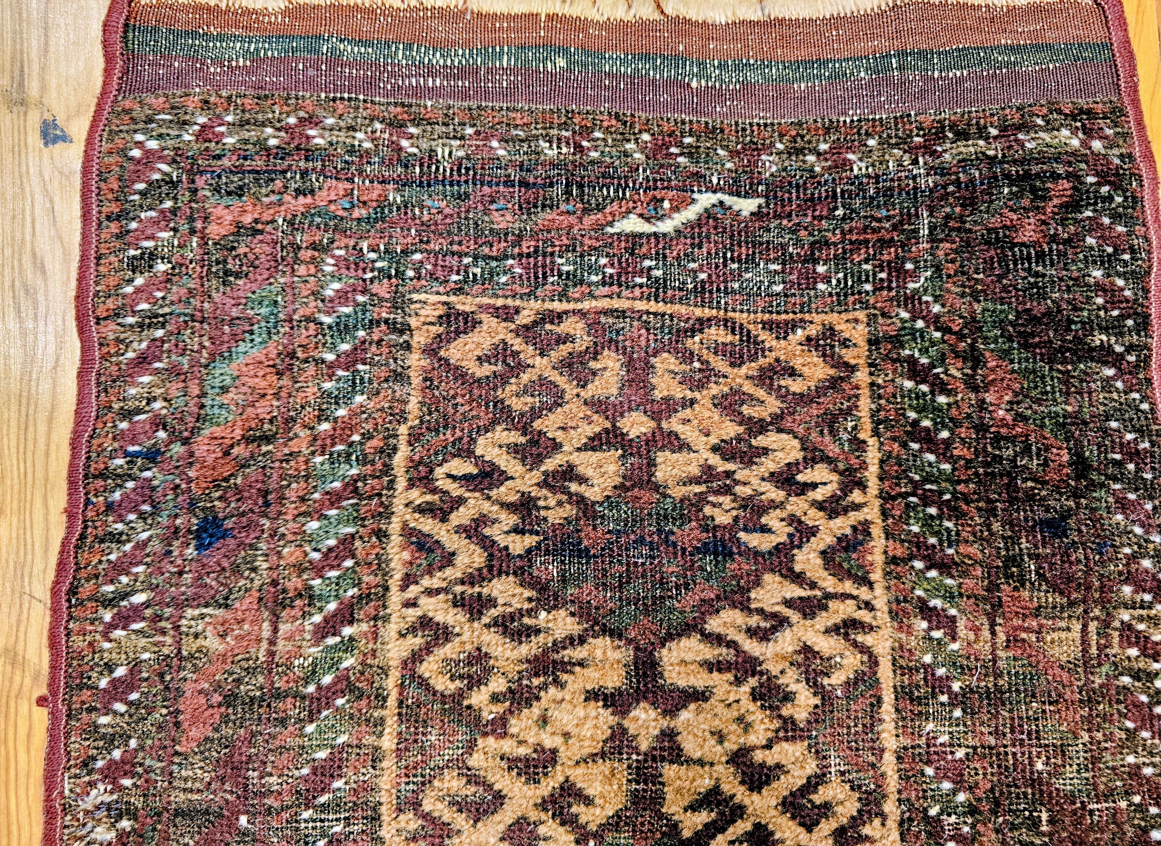 Vintage Baluch Stammeskunst-Teppich in All Over-Geometrischem Muster (Afghanisch) im Angebot