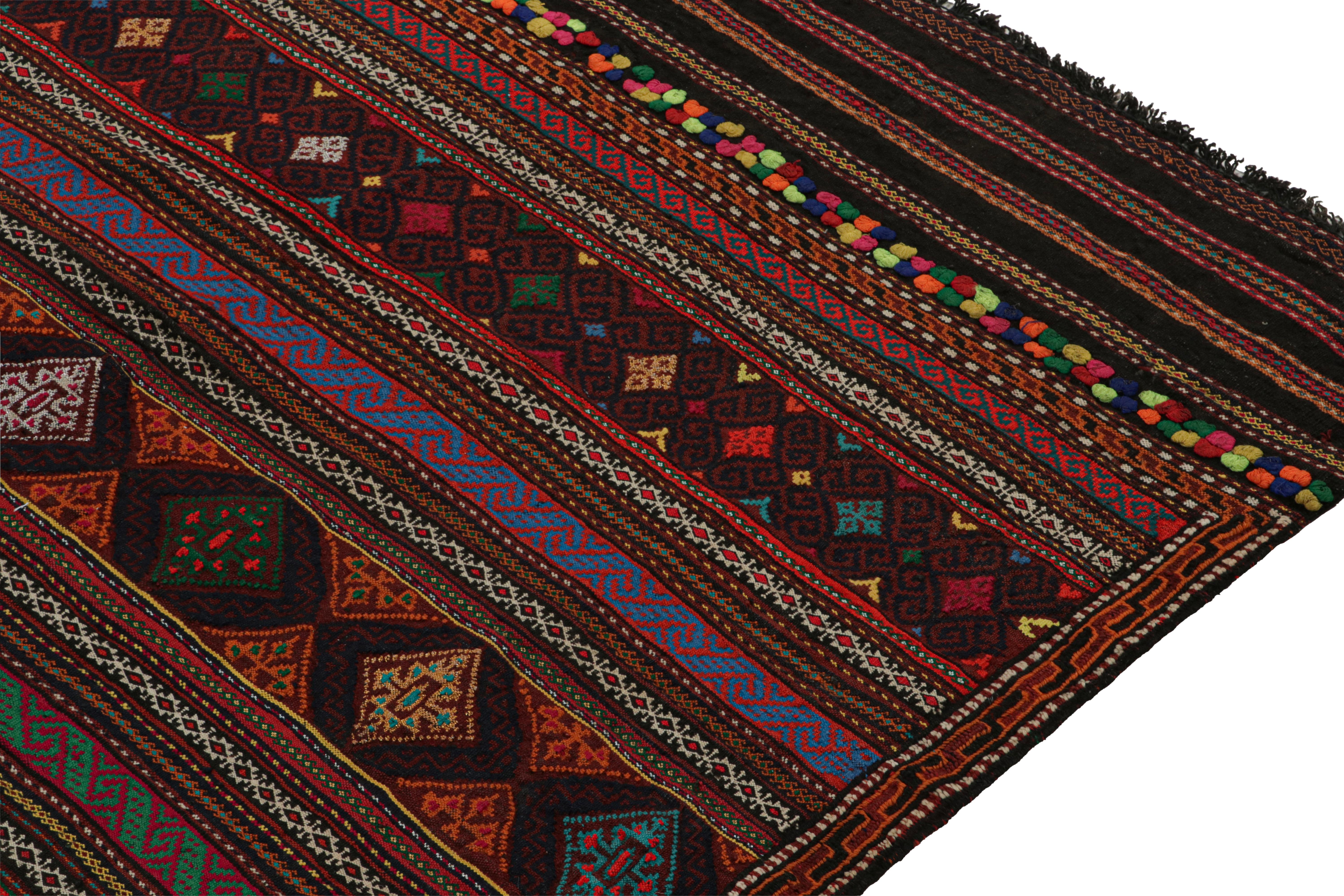Vintage Baluch Tribal Kilim with Colorful Geometric Patterns, from Rug & Kilim In Good Condition For Sale In Long Island City, NY