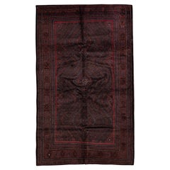 Vintage Baluch Stammes-Teppich in Marineblau und Wein Wolle, 1940er Jahre