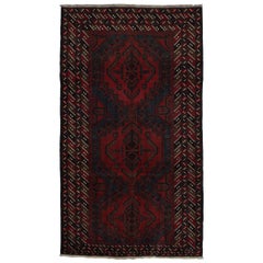 Tapis tribal Baluch vintage rouge à motifs géométriques, de Rug & Kilim