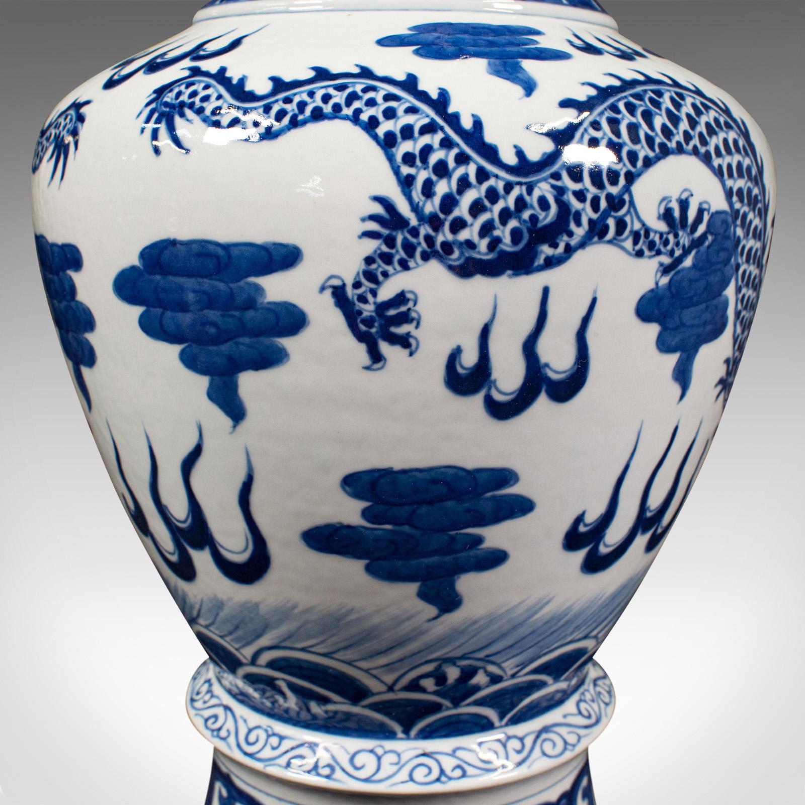 Vintage Baluster Vase, Chinese, Ceramic, Decorative, Display, Art Deco, C.1940 For Sale 6