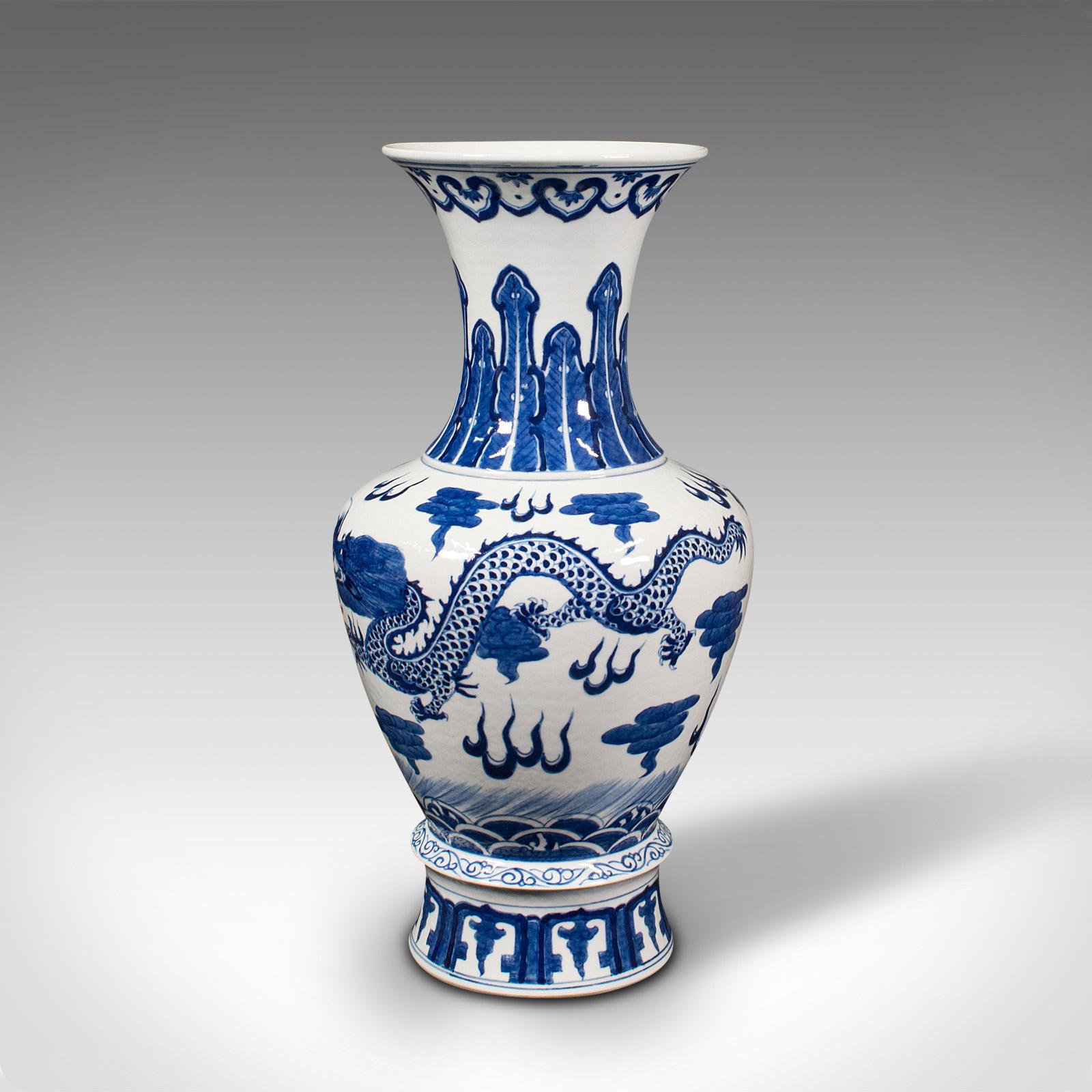 Vintage Baluster Vase, Chinese, Ceramic, Decorative, Display, Art Deco, C.1940 For Sale 1