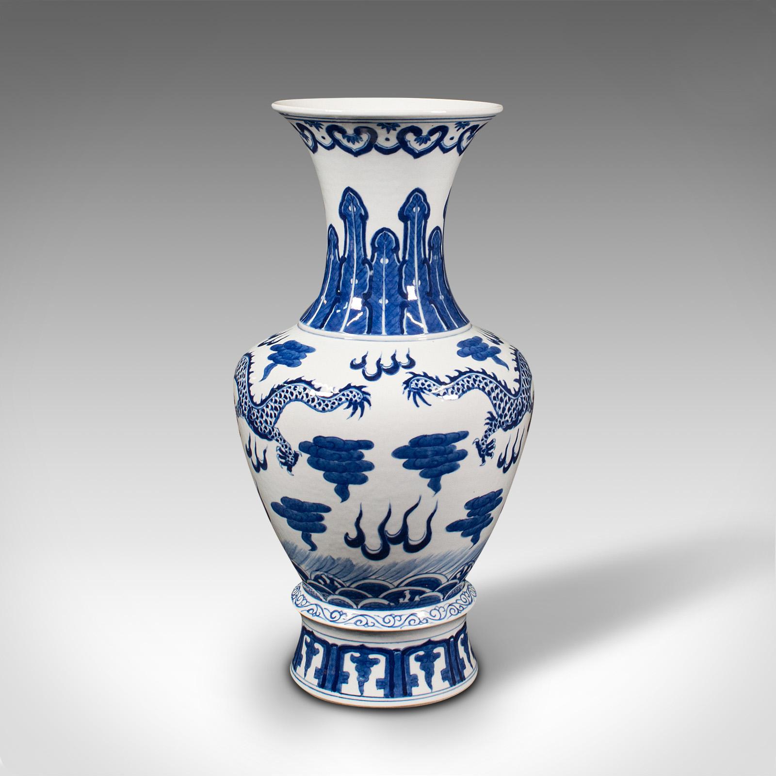 Vintage Baluster Vase, Chinese, Ceramic, Decorative, Display, Art Deco, C.1940 For Sale 2
