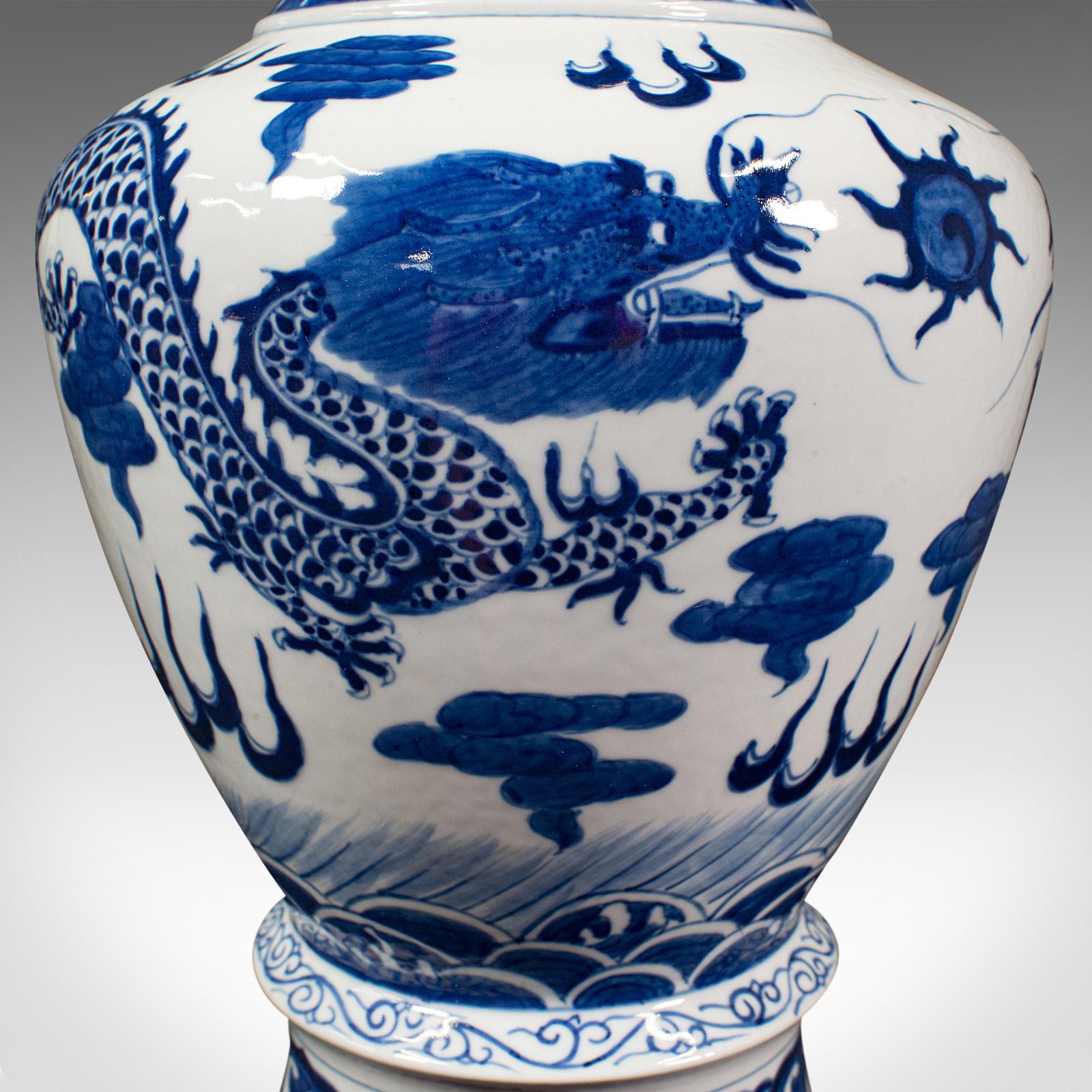 Vintage Baluster Vase, Chinese, Ceramic, Decorative, Display, Art Deco, C.1940 For Sale 5