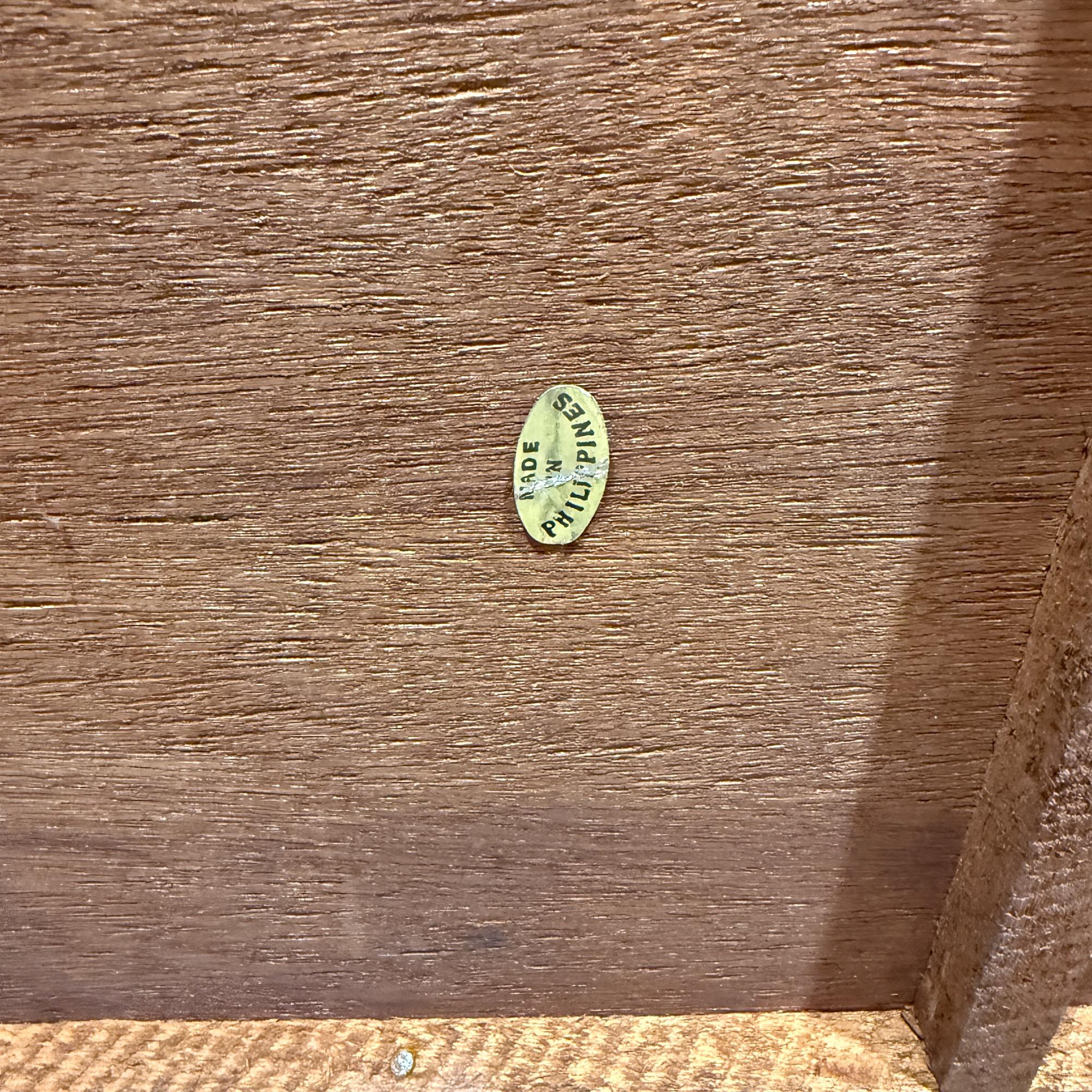 Vintage Bamboo and Rattan Bar Cart Serving Trolley en vente 4