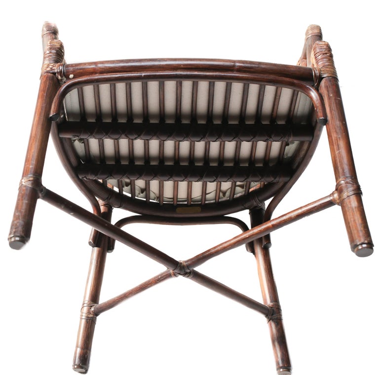 Vintage Bamboo and Rattan Dining Chairs by McGuire at 1stDibs