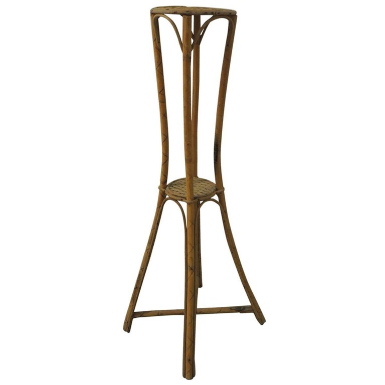 Vintage Bamboo and Rattan Plant Stand at 1stDibs vintage bamboo plant
