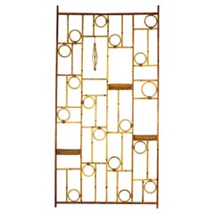 Vintage Bamboo and Rattan Room Divider, 1970s