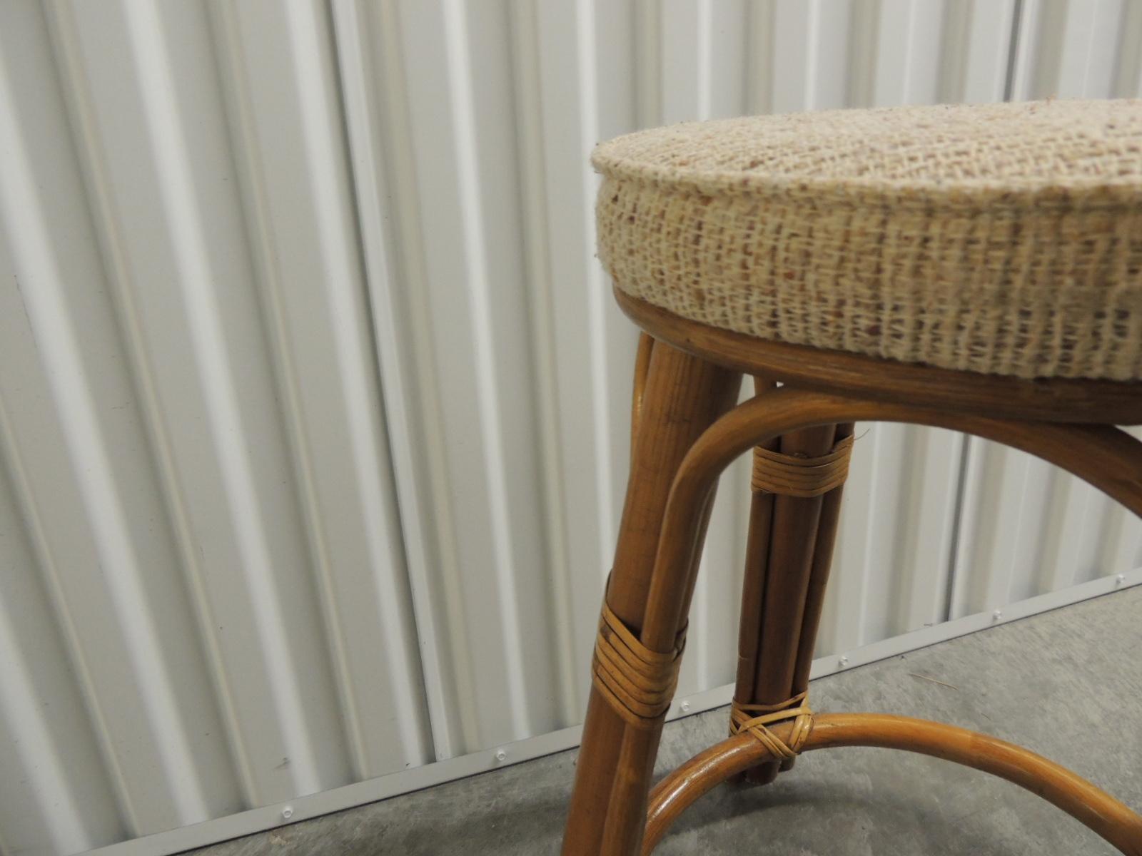vintage bamboo stool