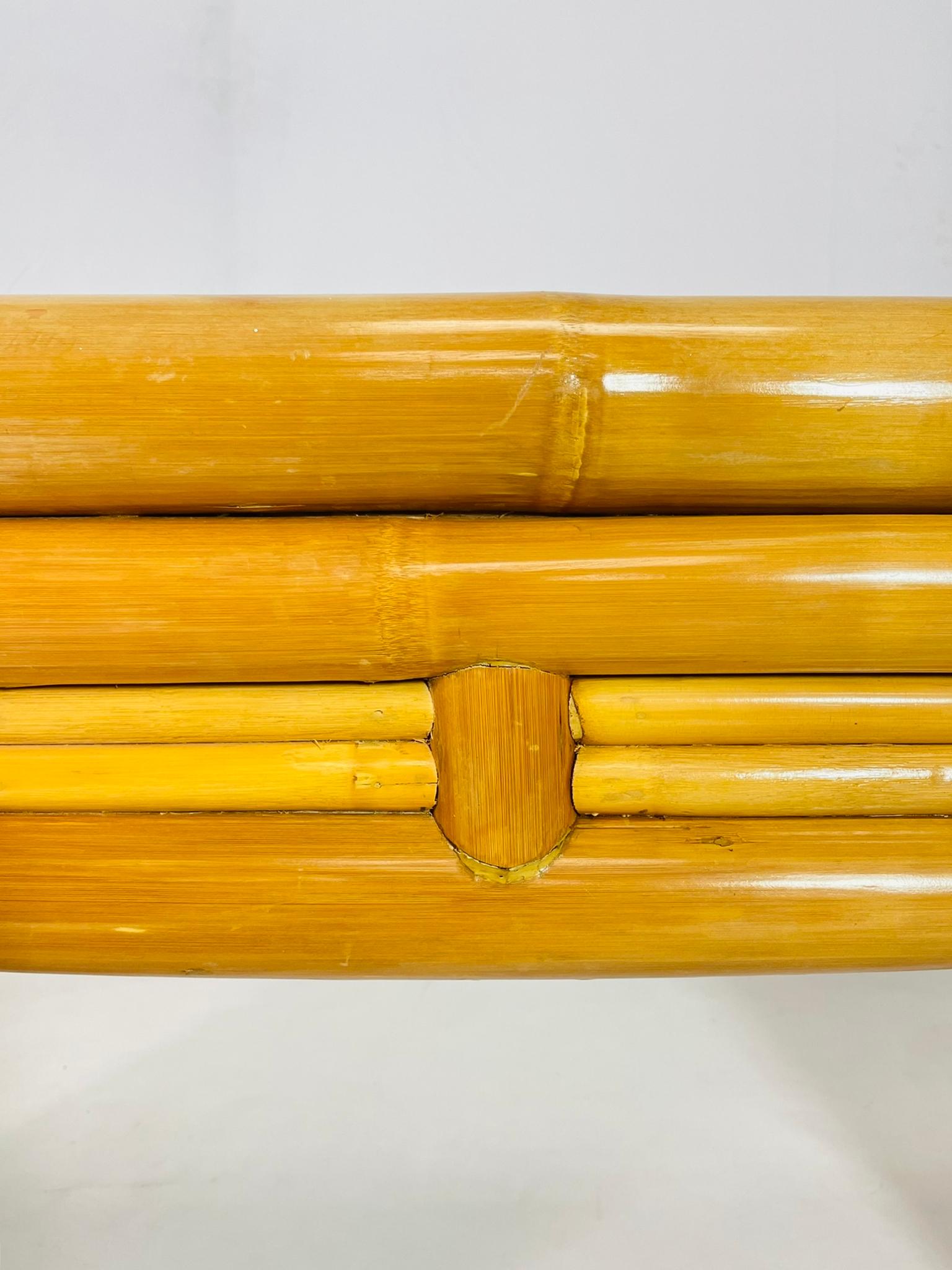 Konsolentisch aus Bambus und geteiltem Rattan, Philippinen, 1970er Jahre im Angebot 6