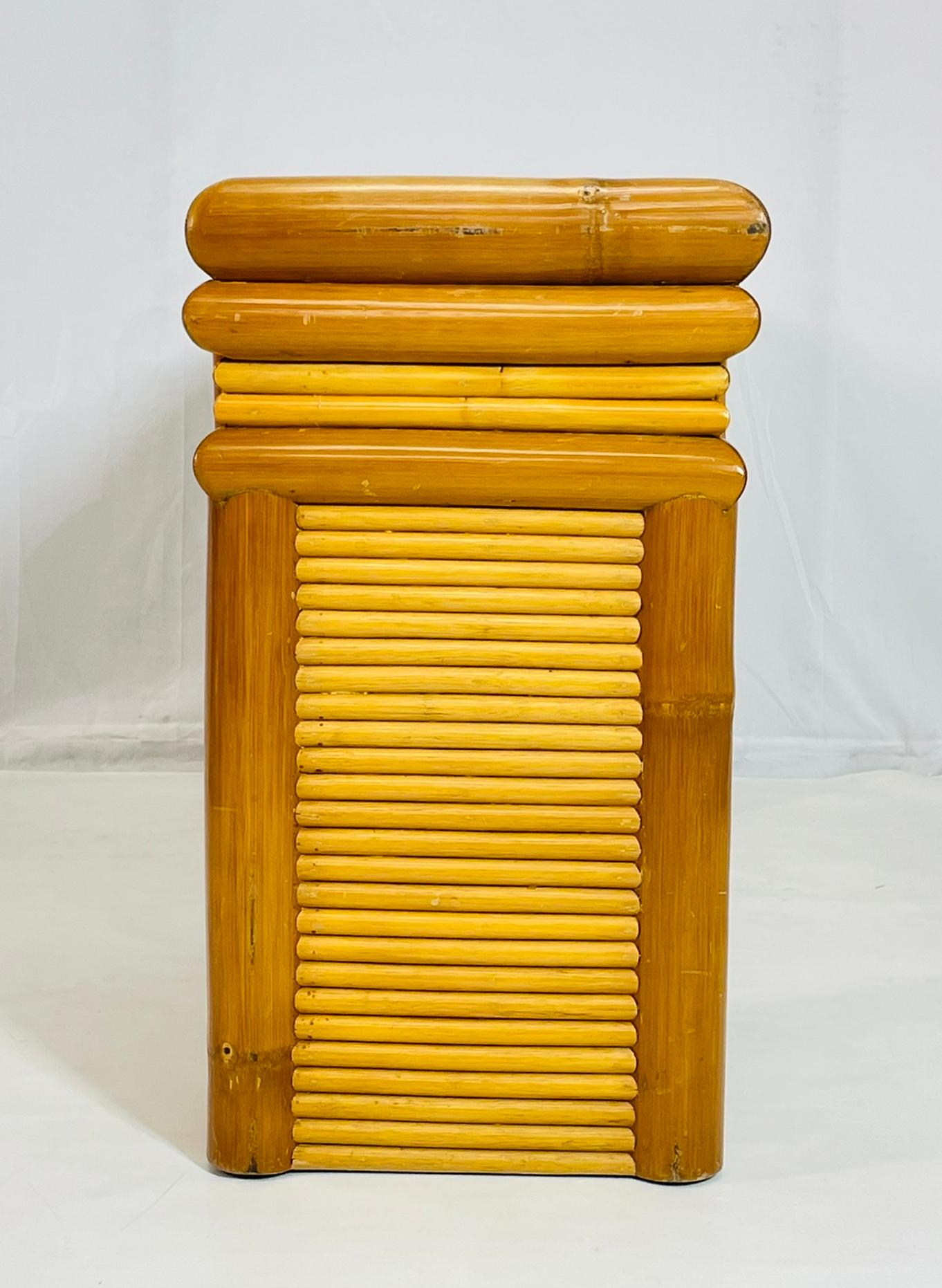 Konsolentisch aus Bambus und geteiltem Rattan, Philippinen, 1970er Jahre im Angebot 2
