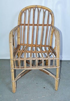Vintage Bamboo Arm Chair