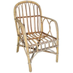 Vintage Bamboo Arm Chair