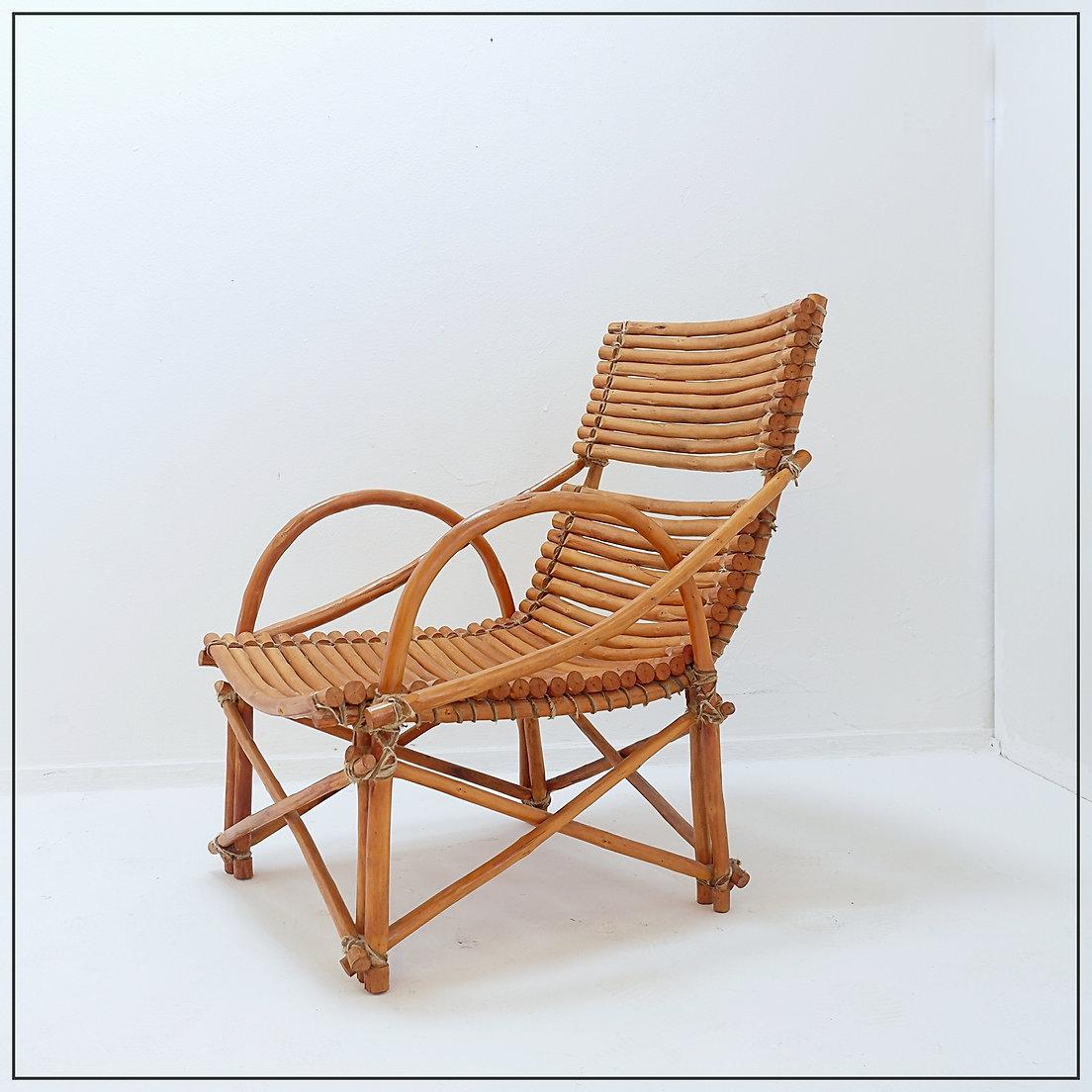 Sillón vintage de bambú - 20 en venta 5