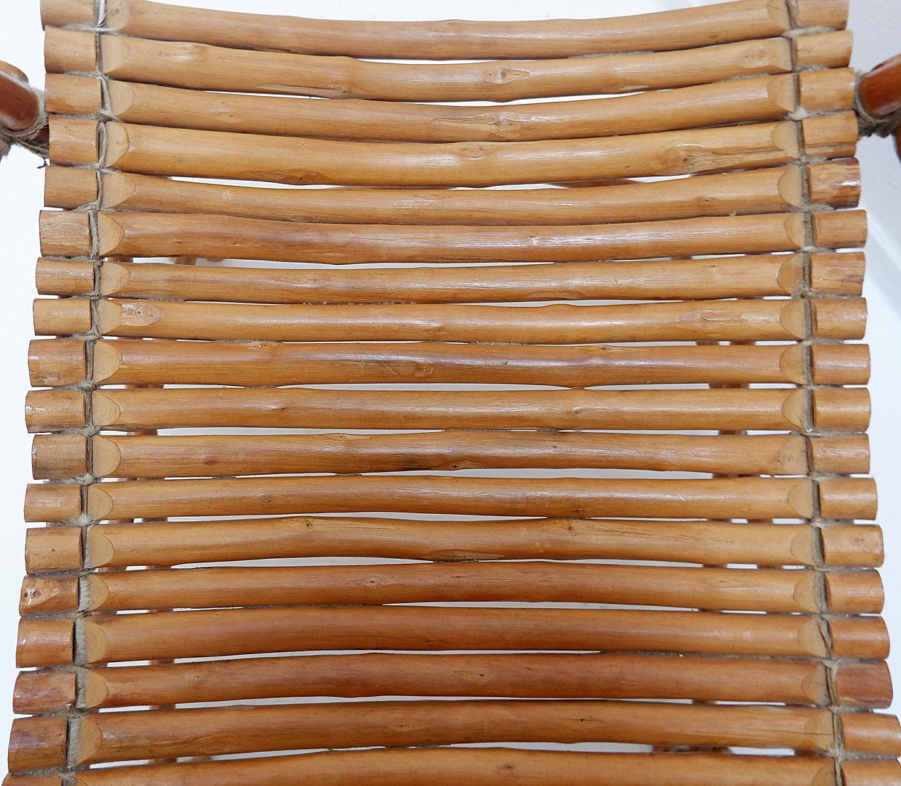 Sillón vintage de bambú - 20 Moderno de mediados de siglo en venta