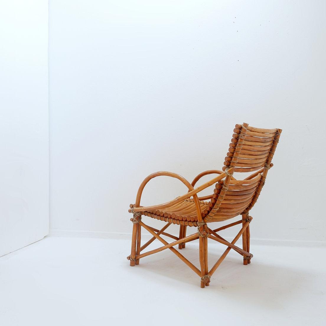 Sillón vintage de bambú - 20 Bambú en venta
