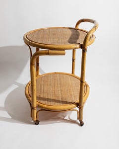 Vintage Bamboo Bar Mid Century Italien, 1970er Jahre