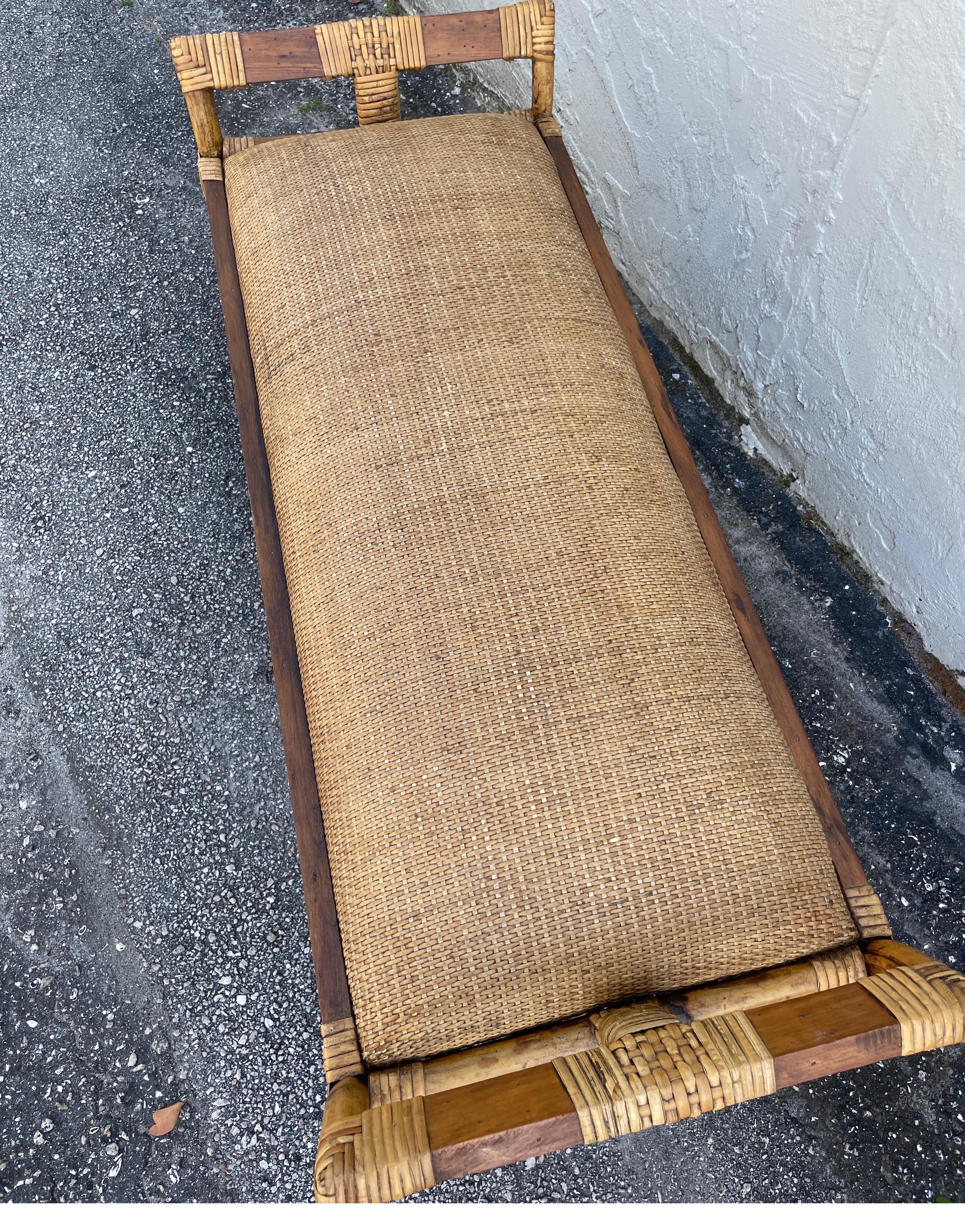Philippine Vintage Bamboo Bench  For Sale