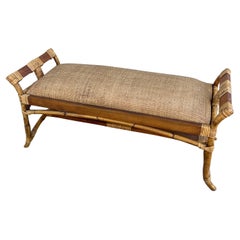 Vintage Bamboo Bench