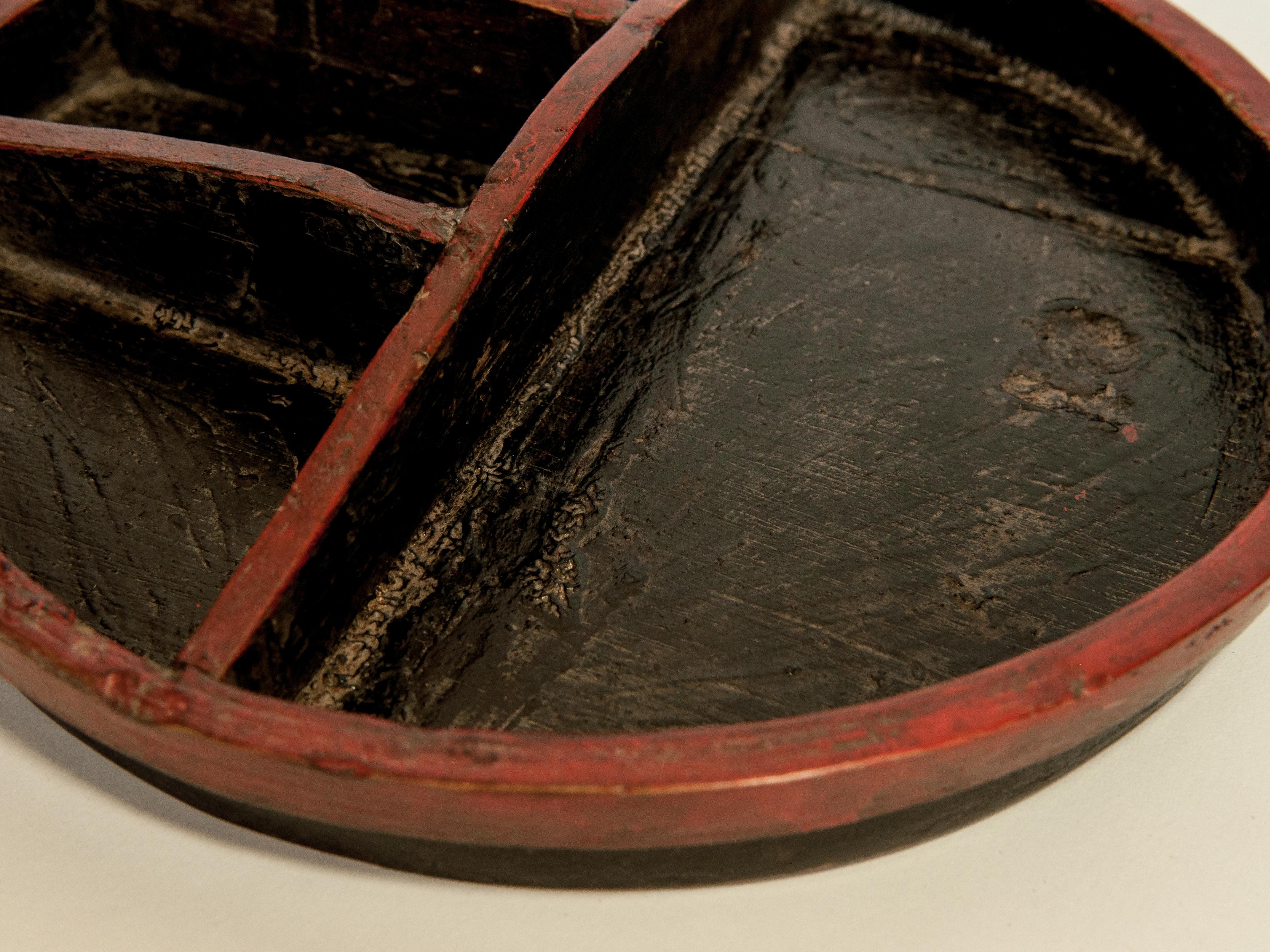 Vintage Bamboo Betel Box. Original Color, Cambodia, Early to Mid-20th Century 6