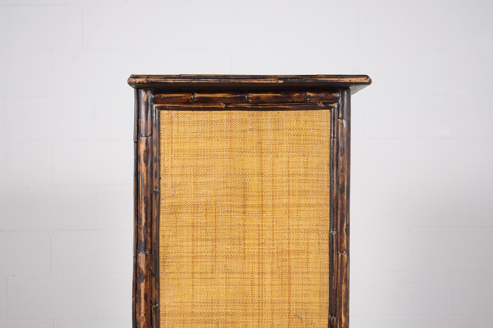 Vintage Bamboo Bookcase 3