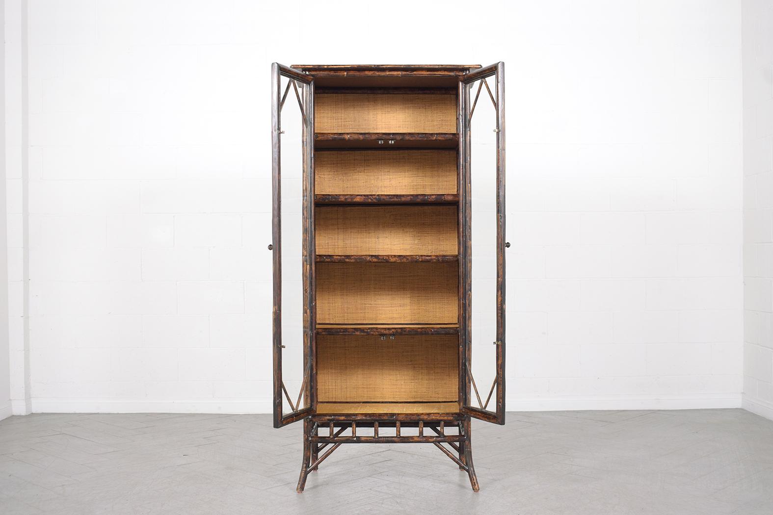American Vintage Bamboo Bookcase