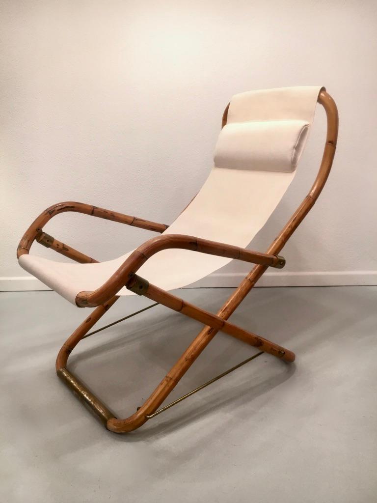 vintage folding lounge chair