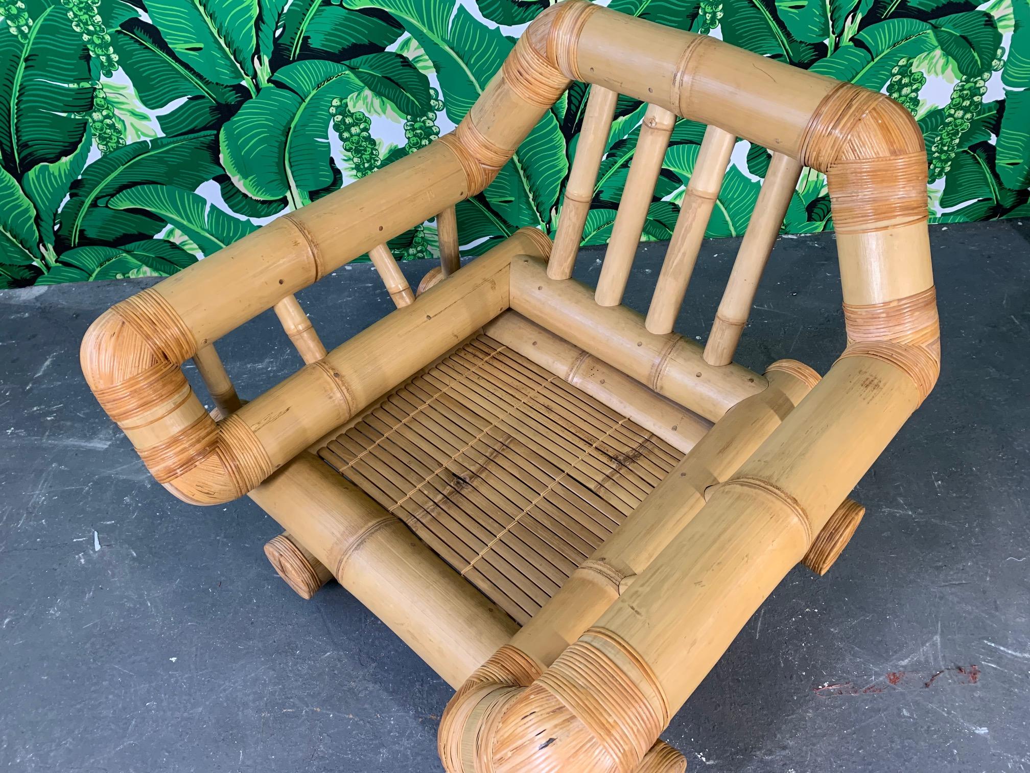 Vintage Bamboo Club Chair 5