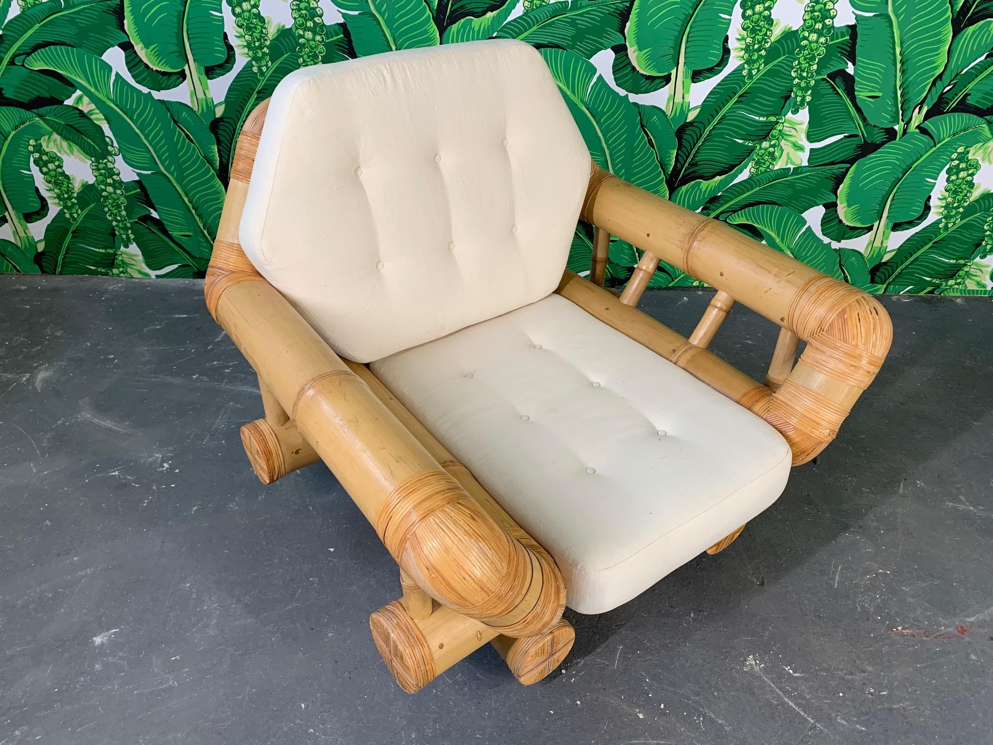 Vintage Bamboo Club Chair 1