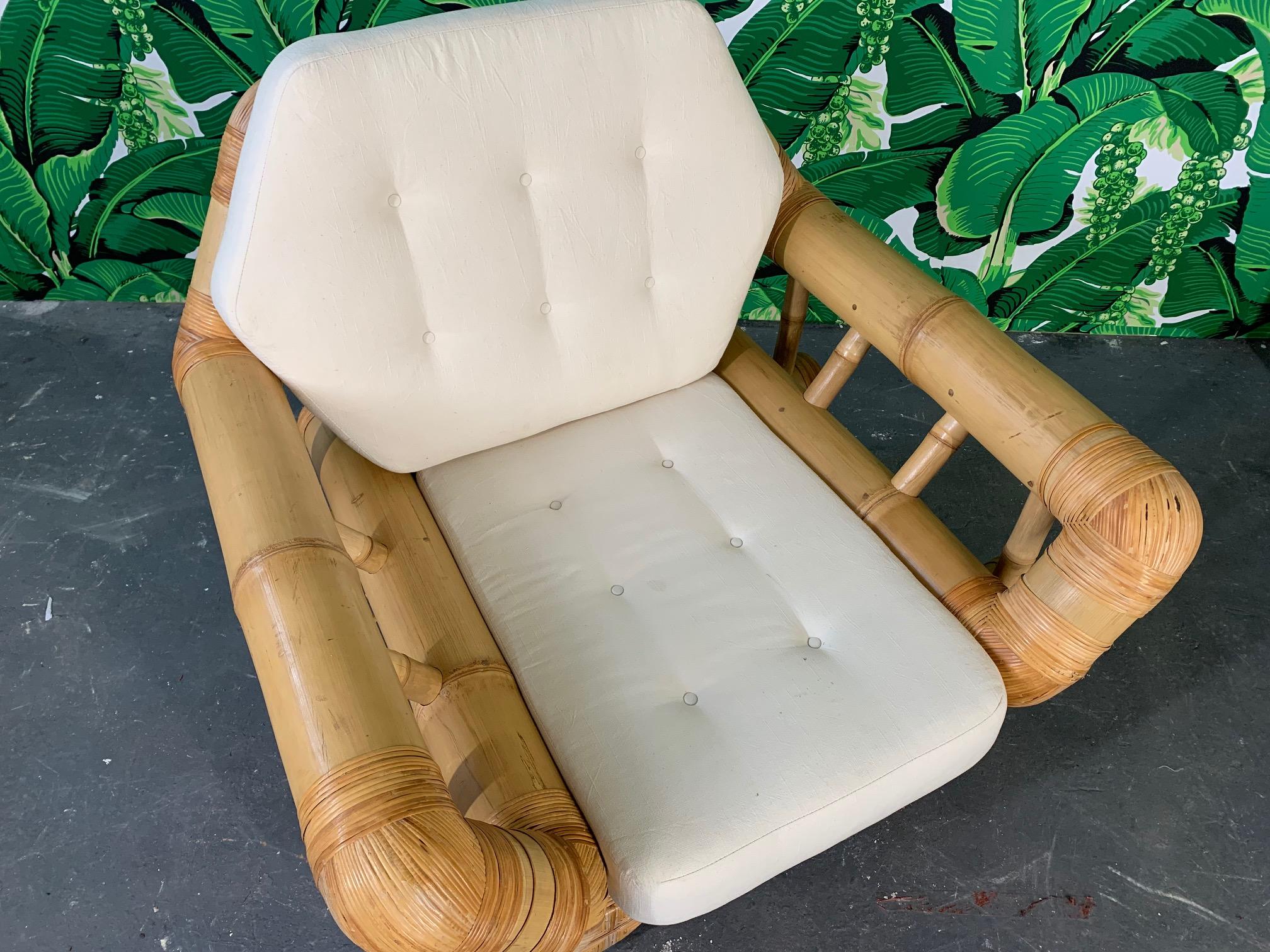 Vintage Bamboo Club Chair 2