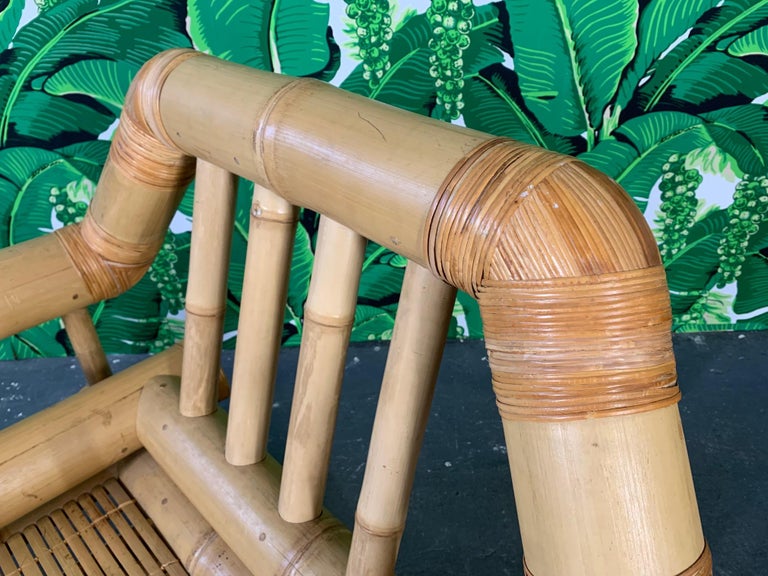 Vintage Bamboo Club Chair at 1stDibs