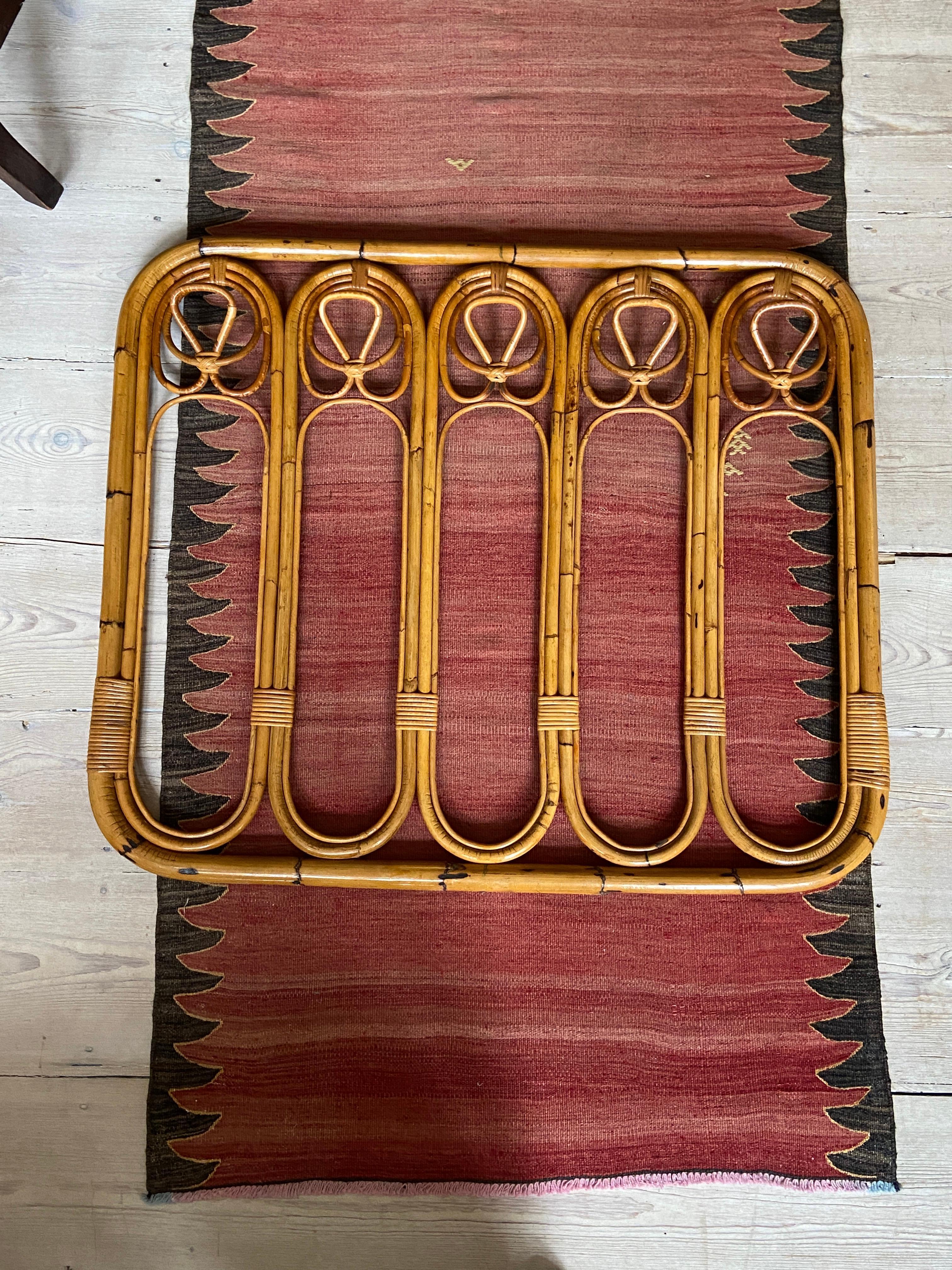 Italian Vintage Bamboo Coat Hanger, Italy, 1960s