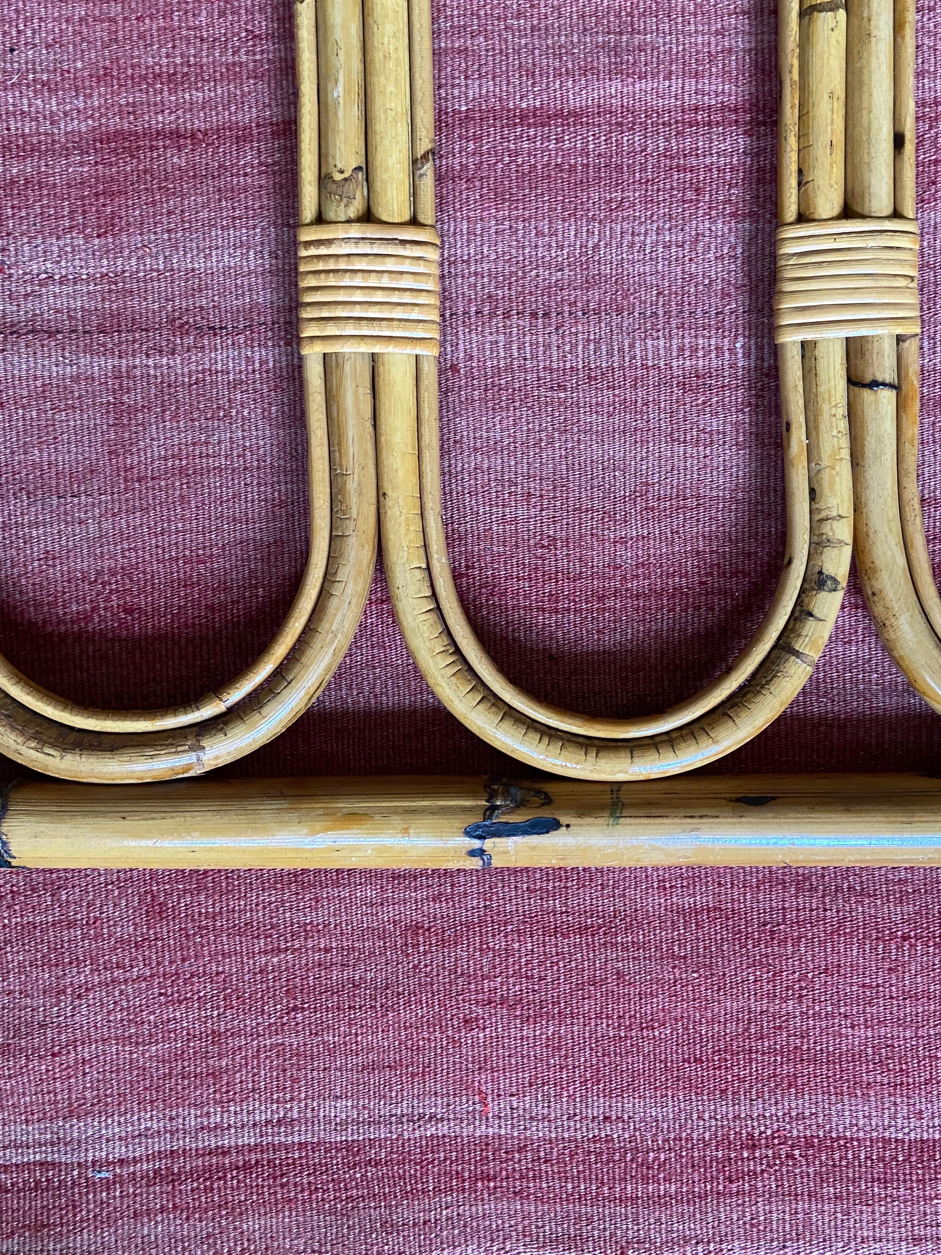 Vintage Bamboo Coat Hanger, Italy, 1960s For Sale 1