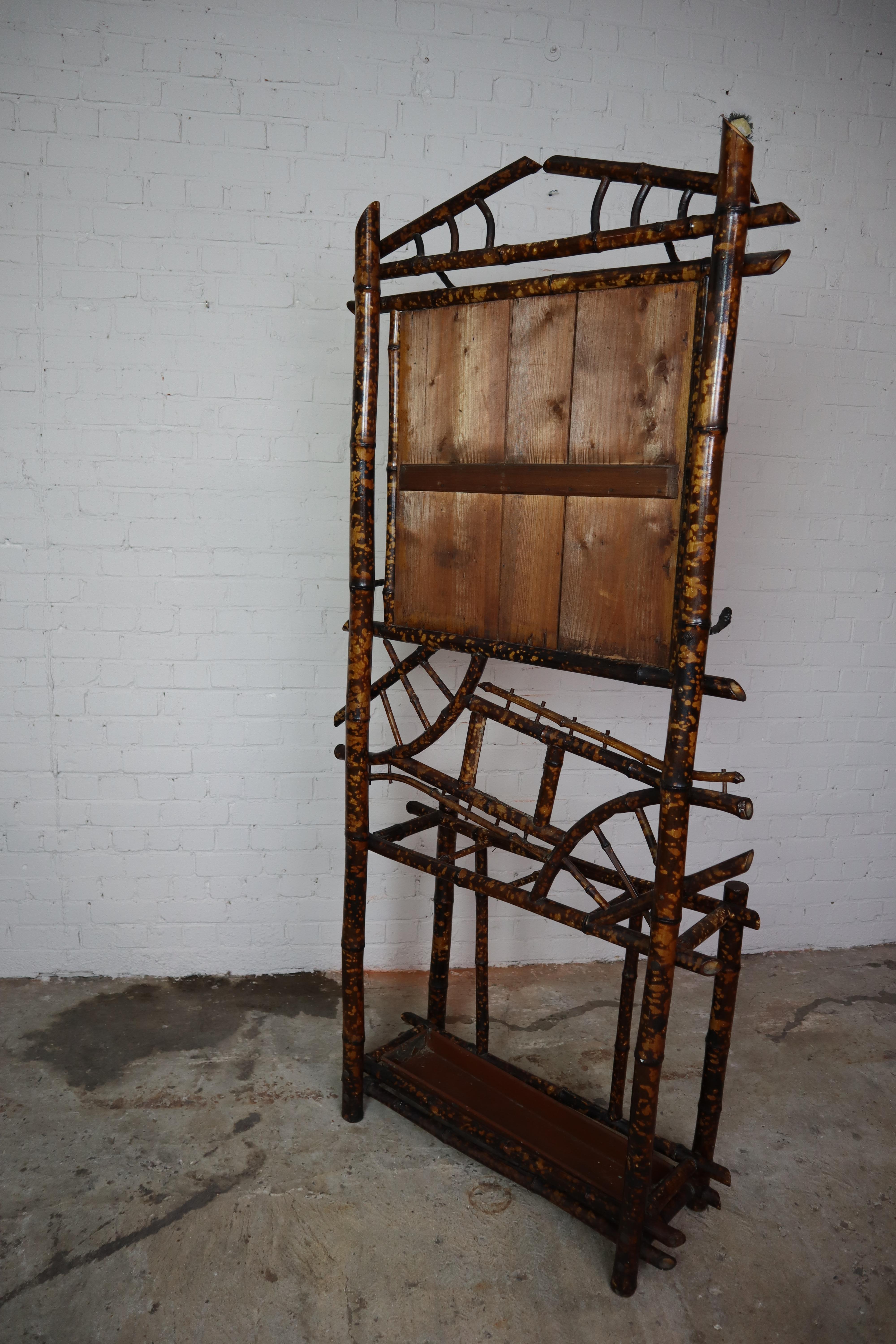 Vintage Bamboo Coat Rack/ Hall Stand For Sale 6