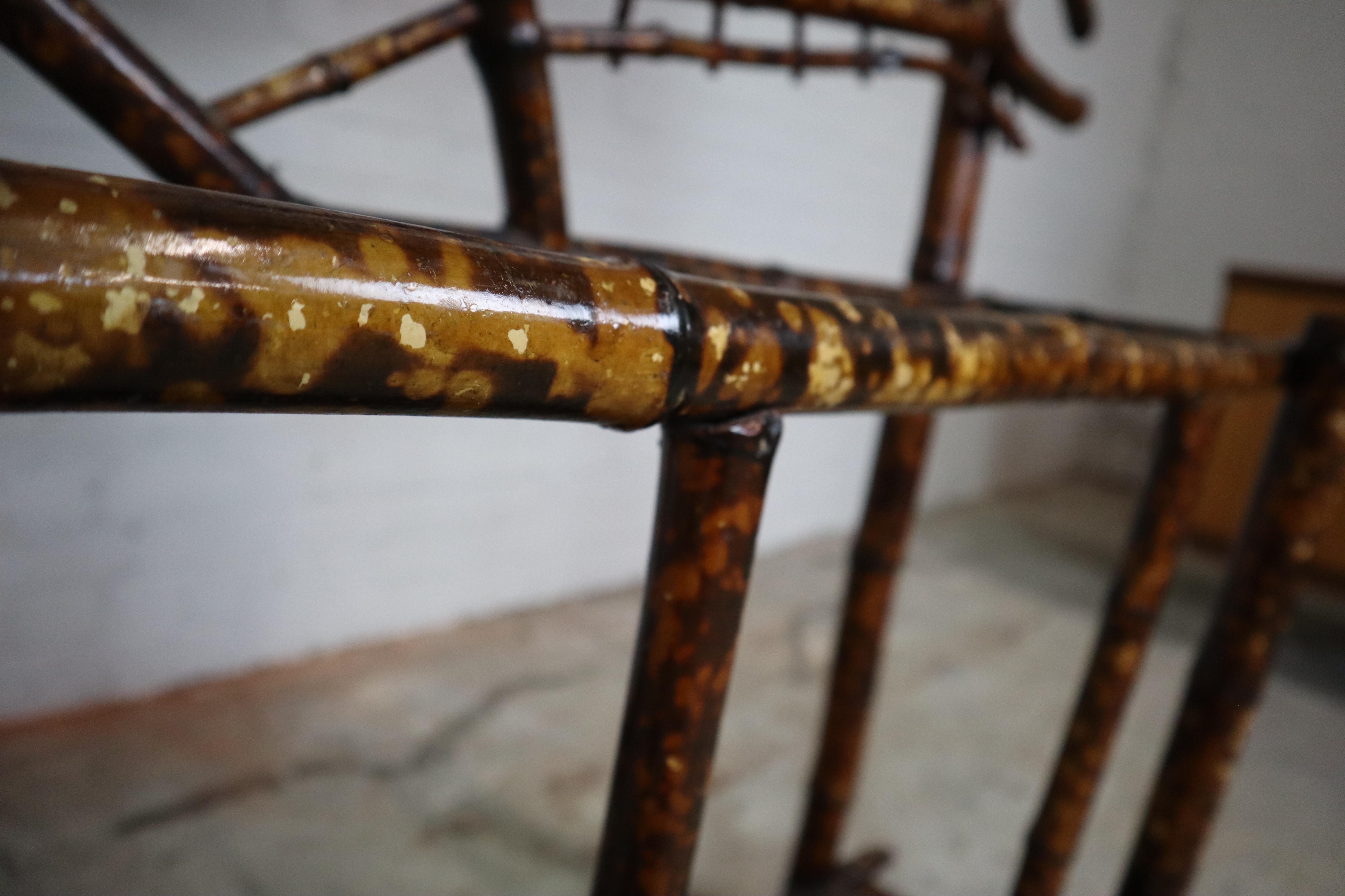 Vintage Bamboo Coat Rack/ Hall Stand In Good Condition For Sale In Langemark-Poelkapelle, BE