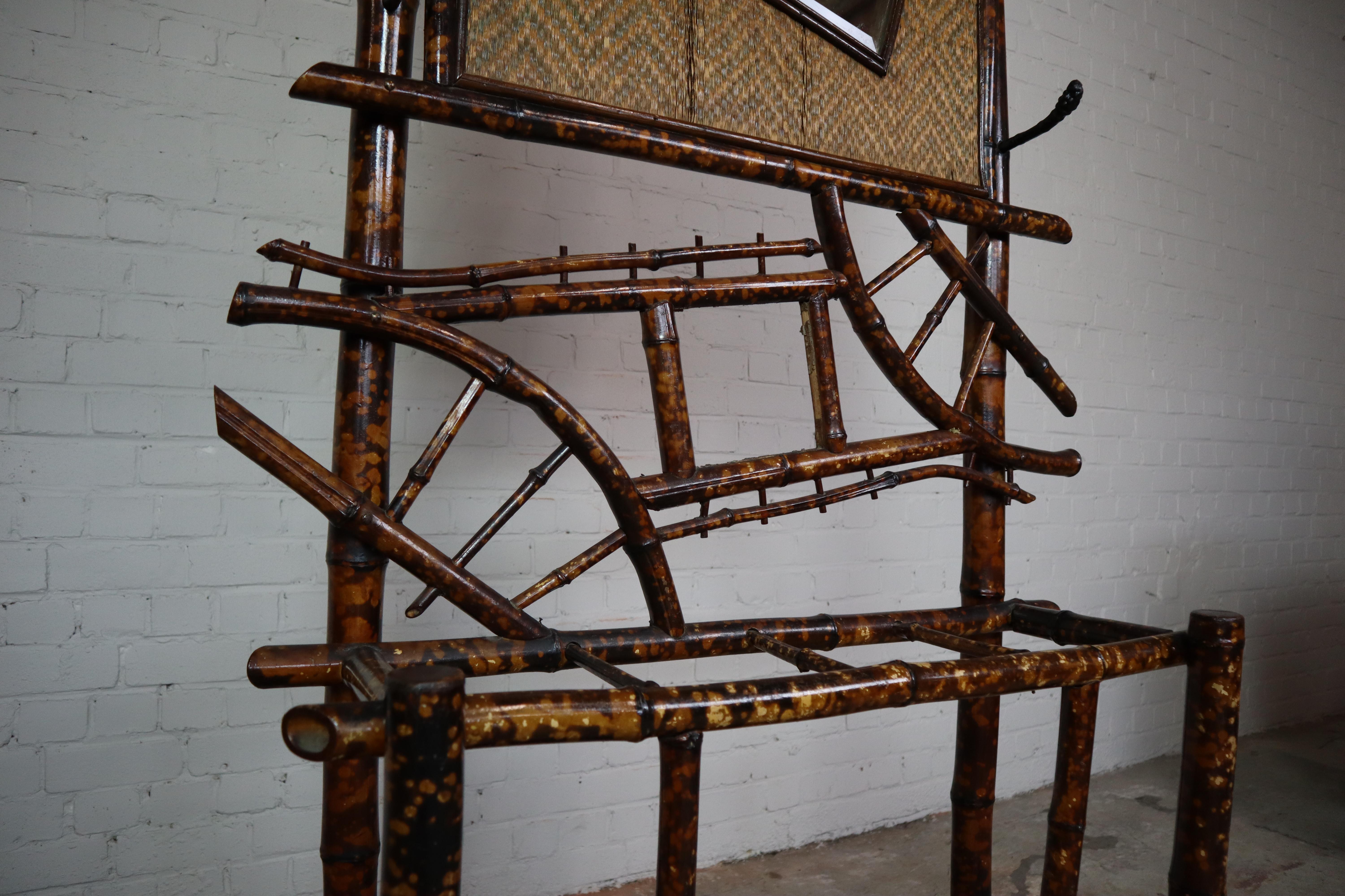 Vintage Bamboo Coat Rack/ Hall Stand For Sale 3