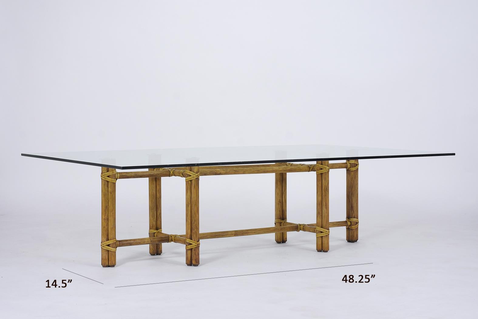 Late 20th Century 1970s Bamboo Coffee Table