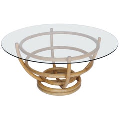 Vintage Bamboo Coffee Table