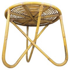 Vintage bamboo coffee table, Italy 1960s