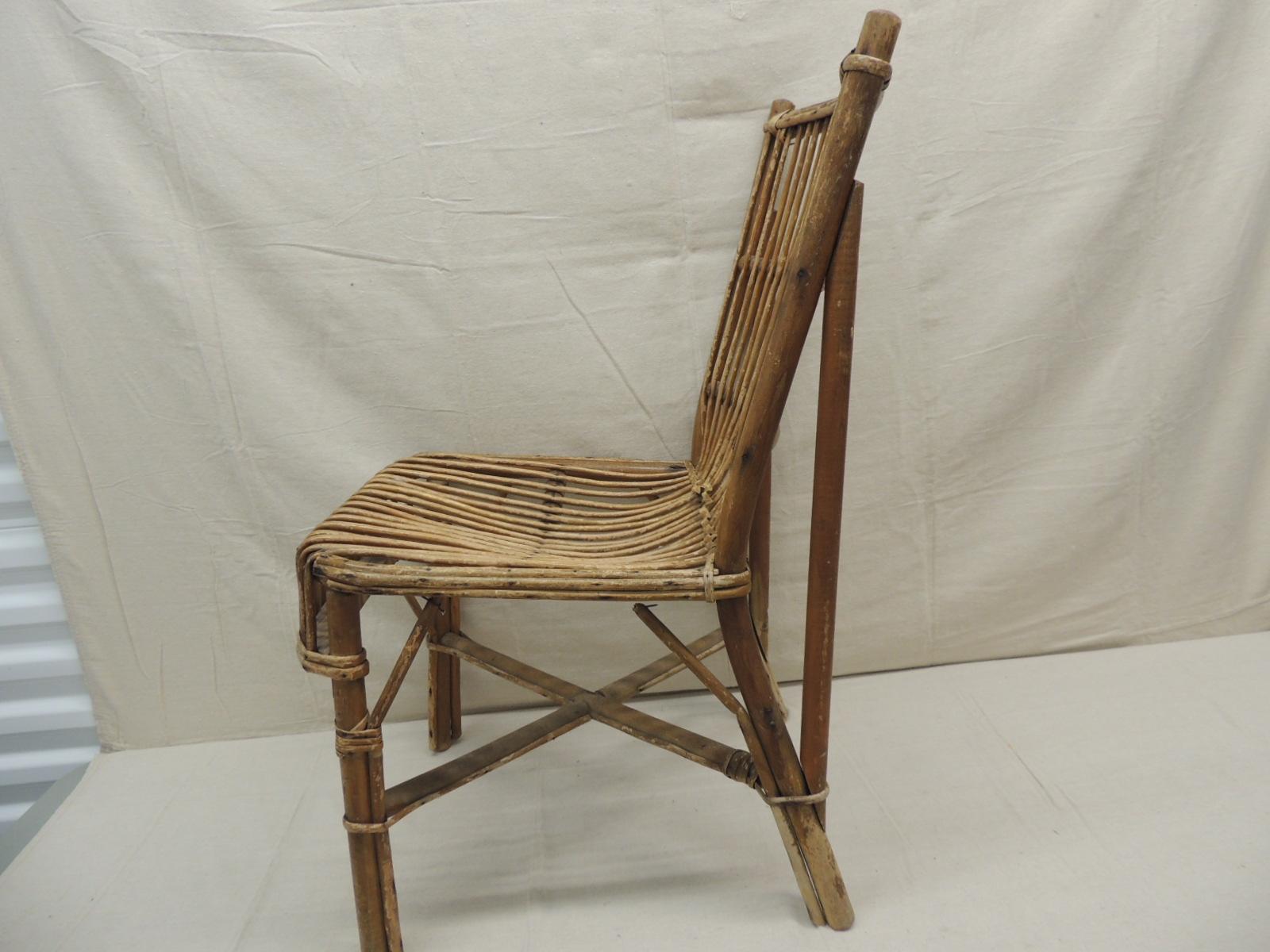 vintage bamboo chairs for sale