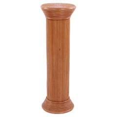 Vintage Bamboo Column or Plinth 1970s France