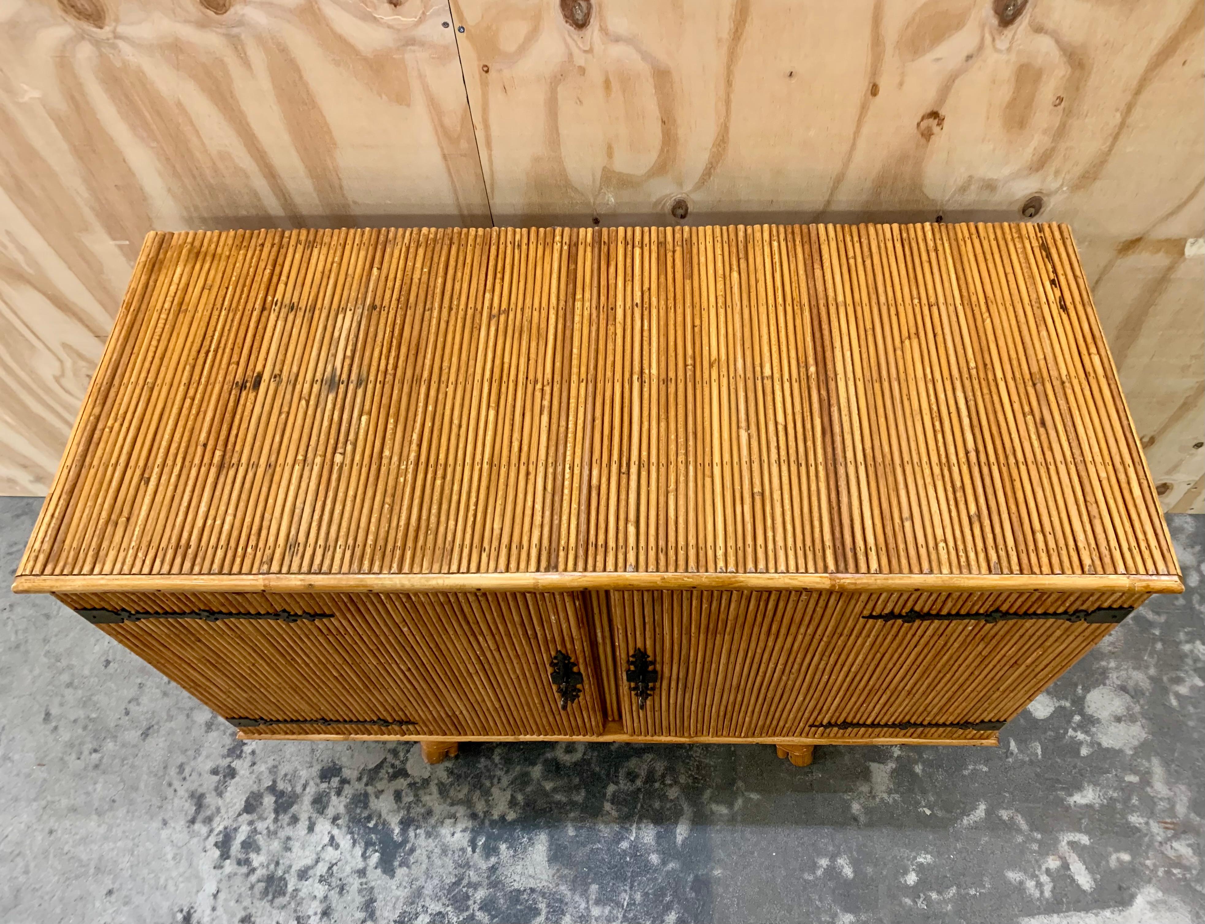 Vintage Bamboo Credenza 6