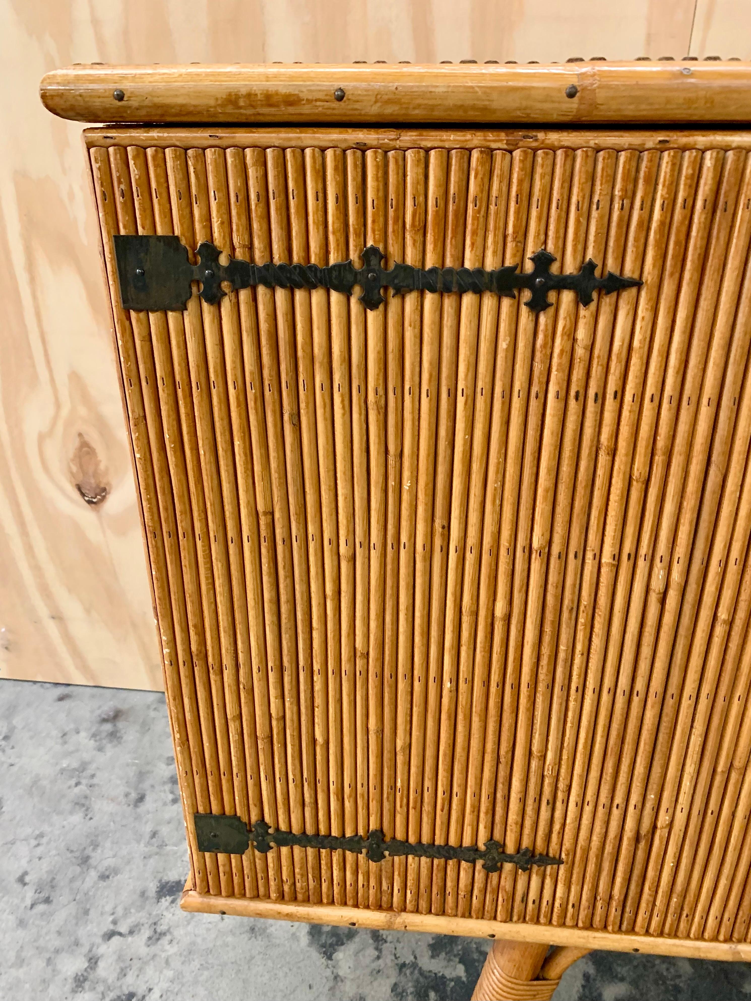 Vintage Bamboo Credenza 4